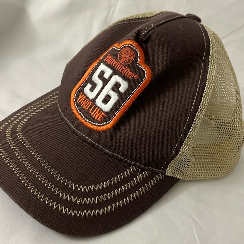 Vintage Jagermeister Adjustable Snapback Trucker Hat Brown Rare